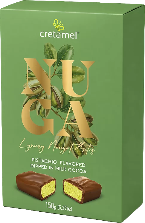 Mini Nuga Choco Bites Pistachio Flavor 150g – Nougat Choco