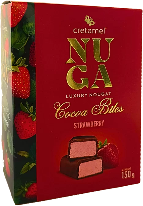 Mini Nuga Choco Bites Strawberry Flavor 150g – Nougat Choco