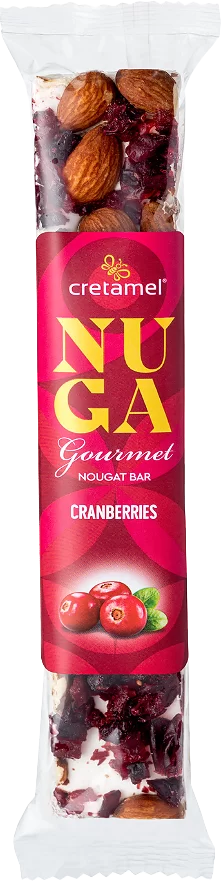 Nuga Gourmet with Almonds & Cranberries Topping 75g / 100g – Nougat