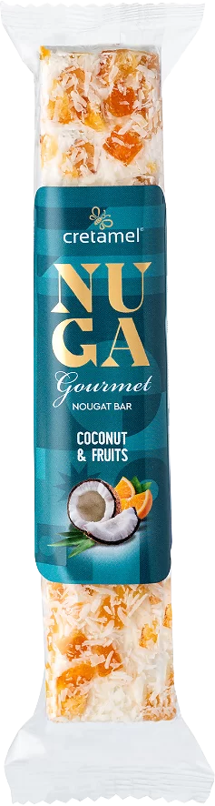 Nuga Gourmet with Nuts & Coconut Topping 75g / 100g – Nougat