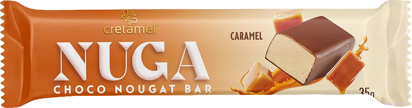 Nuga-Nougat Choco Bar with Caramel Flavor 35g – Nougat Choco