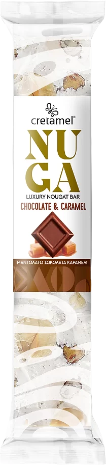 Nuga with Chocolate & Caramel 70g – Nougat