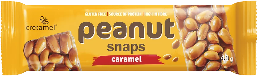 Peanut Snaps Bar Caramel 40g – Peanut Snaps