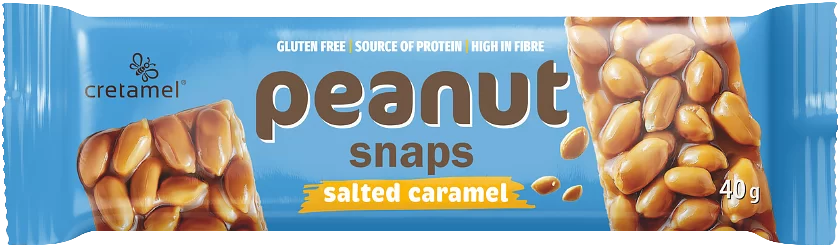 Peanut Snaps Bar Salted Caramel 40g – Peanut Snaps