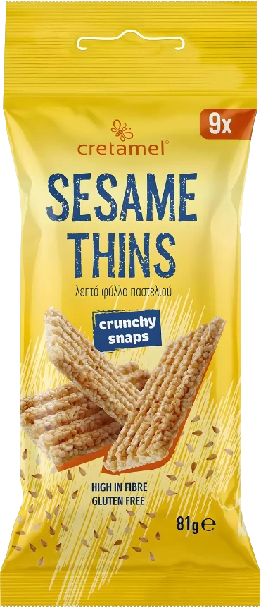 Sesame Thins 81g – Sesame & Nut Bars